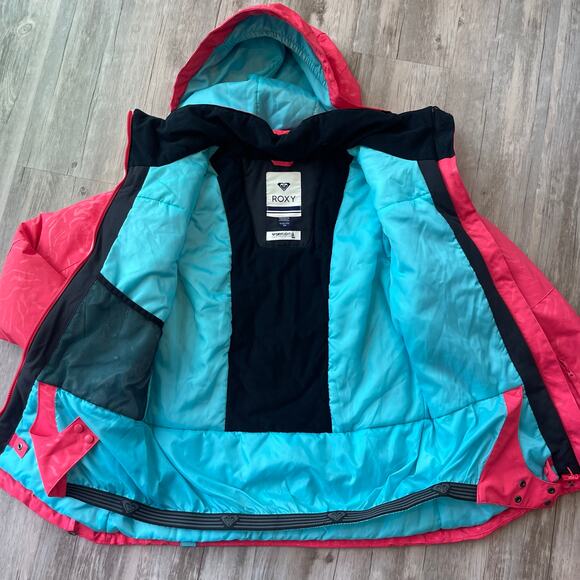 Roxy Girls American Pie Jacket Pink Ski Snowboard Winter Snow Jacket XXL 16 - Picture 2 of 12